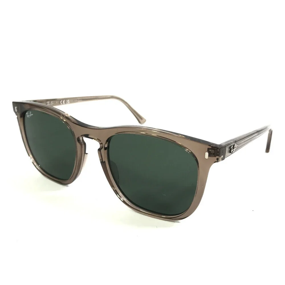 Ray-Ban Sunglasses RB2210 8457/31 Transparent Brown Frames w/ Dark Green Lenses